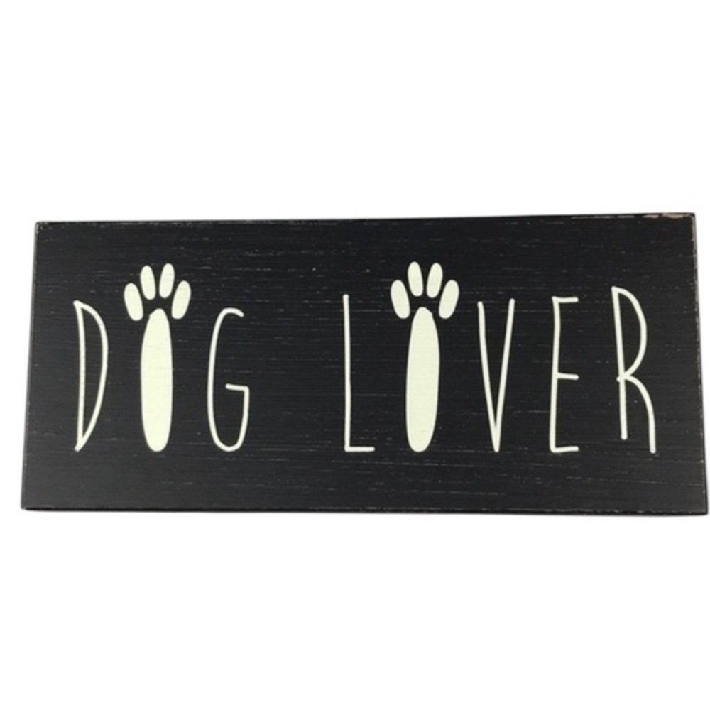 Sixtrees, ‘Dog Lover’ Large plaque.  7“x 15.5“. NWT